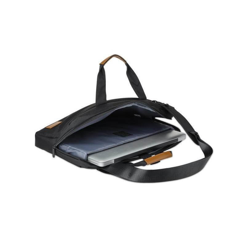 Santhome® 15" Laptop Bag - Black/Tan