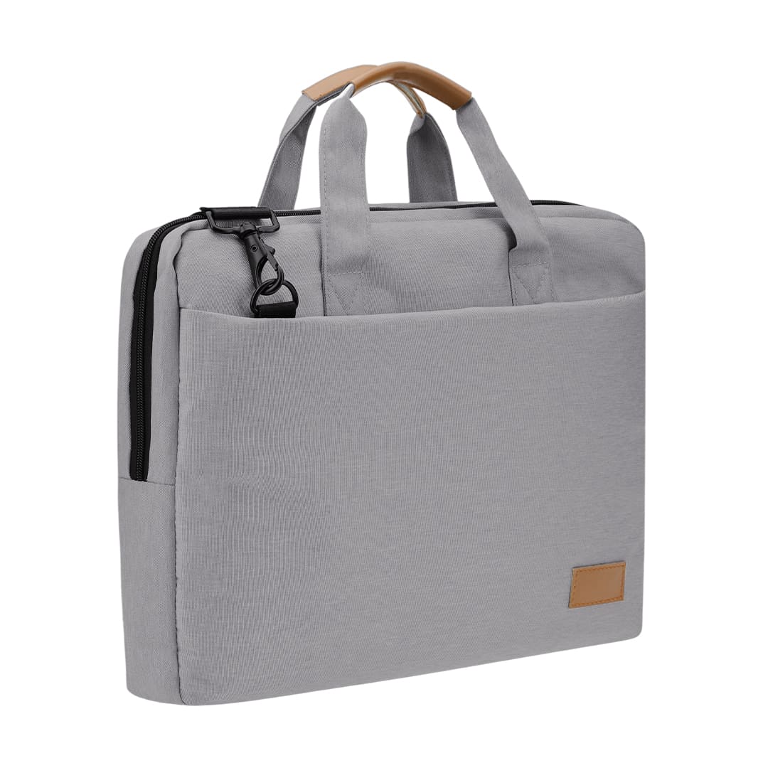 Santhome® 15" Laptop Bag - Grey/Tan