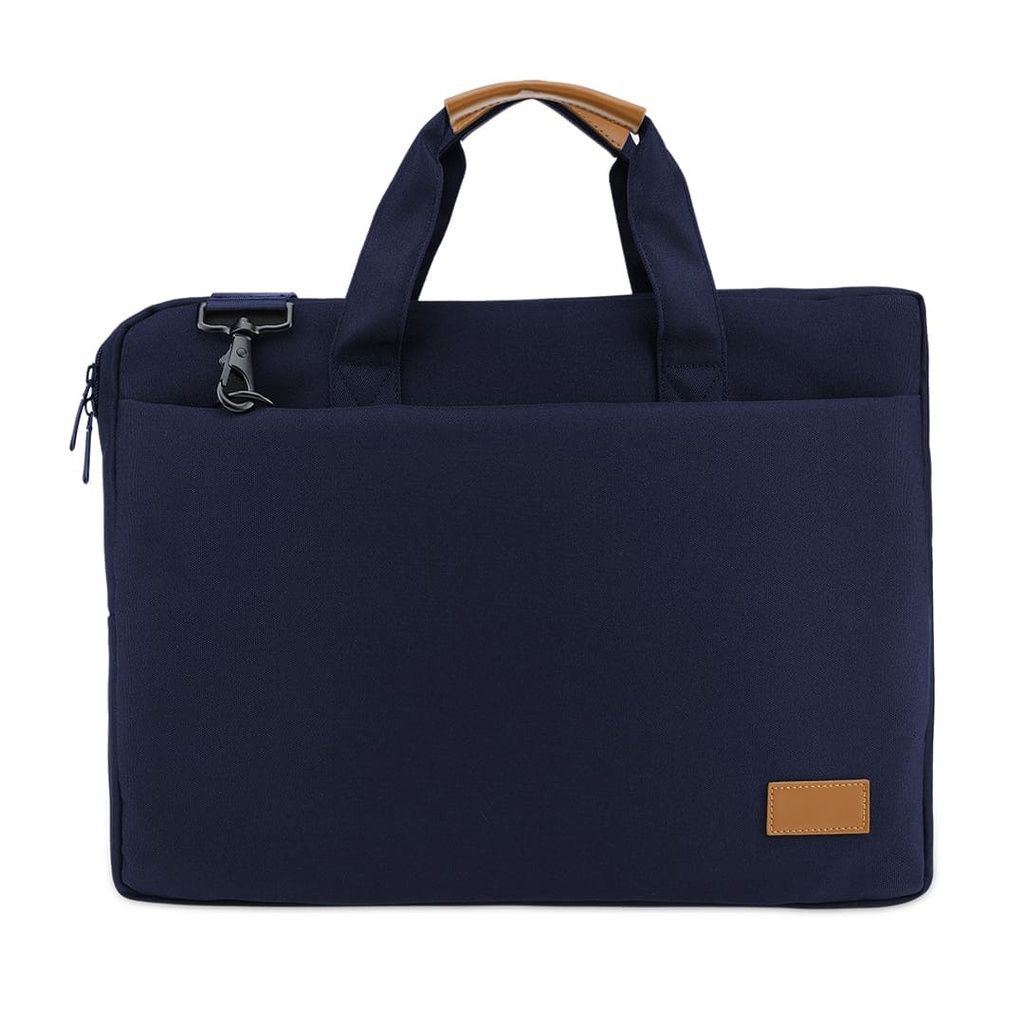 Santhome® 15" Laptop Bag - Navy Blue/Tan