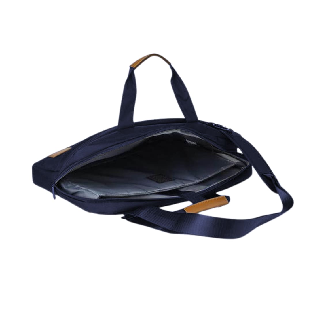 Santhome® 15" Laptop Bag - Navy Blue/Tan