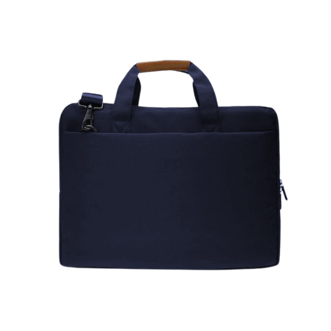 Santhome® 15" Laptop Bag - Navy Blue/Tan