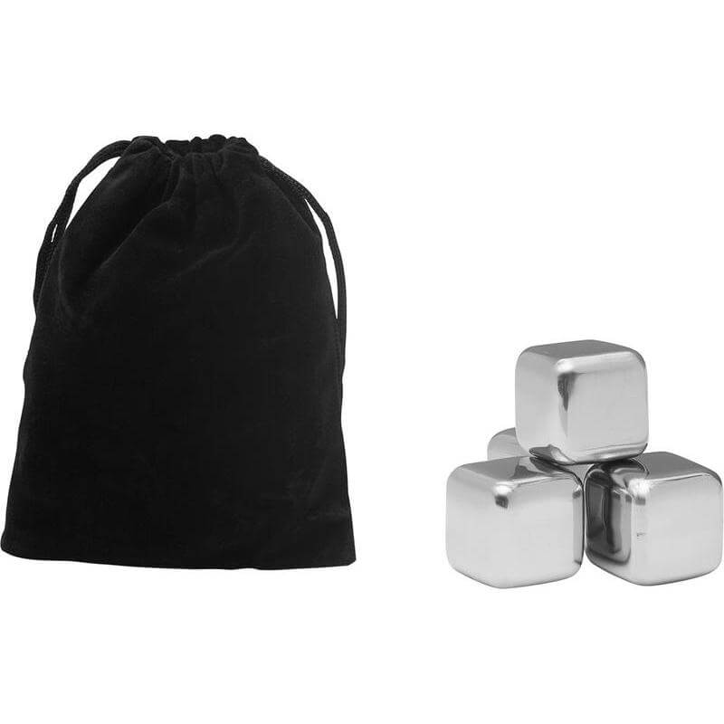 Set of 4 Stainless Steel Ice Cubes