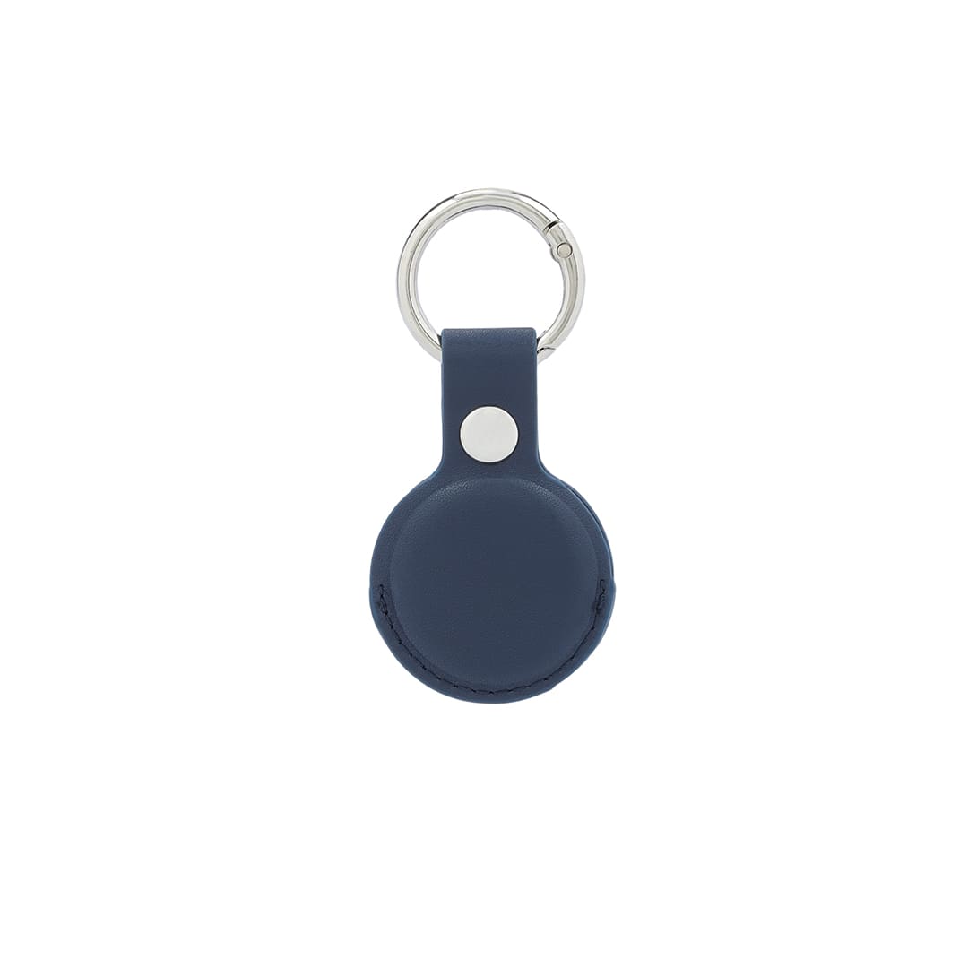 Santhome® PU Keychain with Santhome Tag pocket - Navy Blue