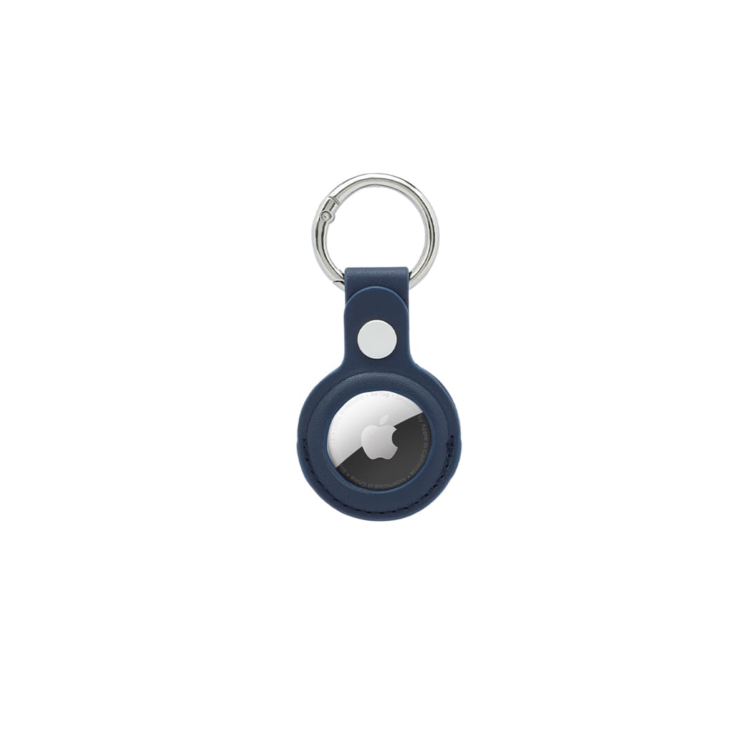 Santhome® PU Keychain with Santhome Tag pocket - Navy Blue