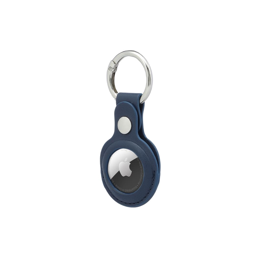 Santhome® PU Keychain with Santhome Tag pocket - Navy Blue