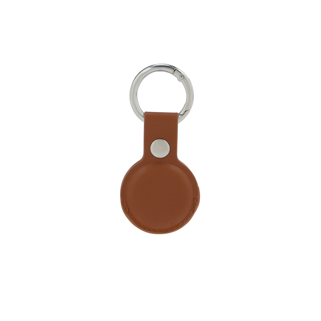 Santhome® PU Keychain with Santhome Tag pocket - Tan