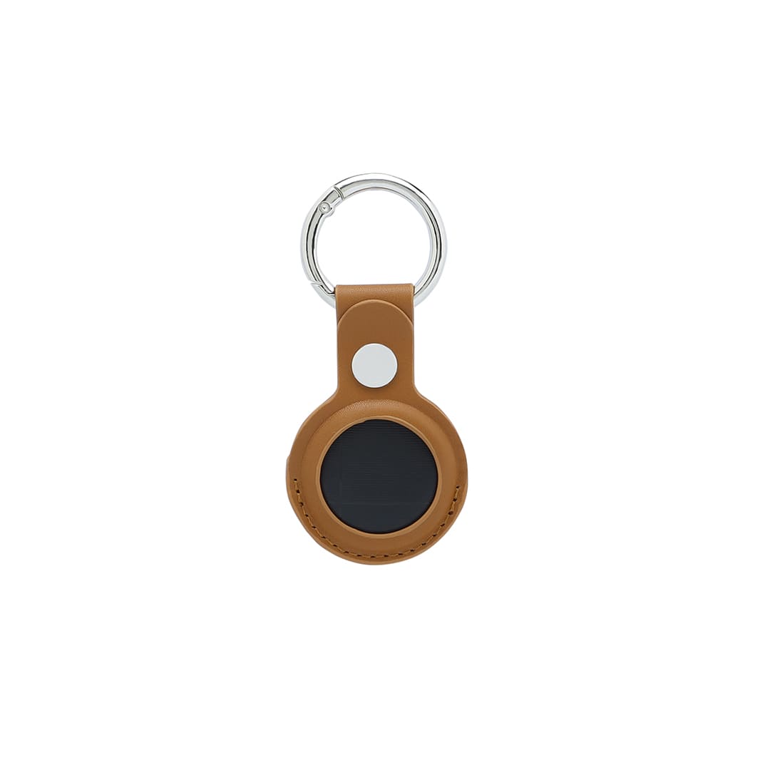 Santhome® PU Keychain with Santhome Tag pocket - Tan