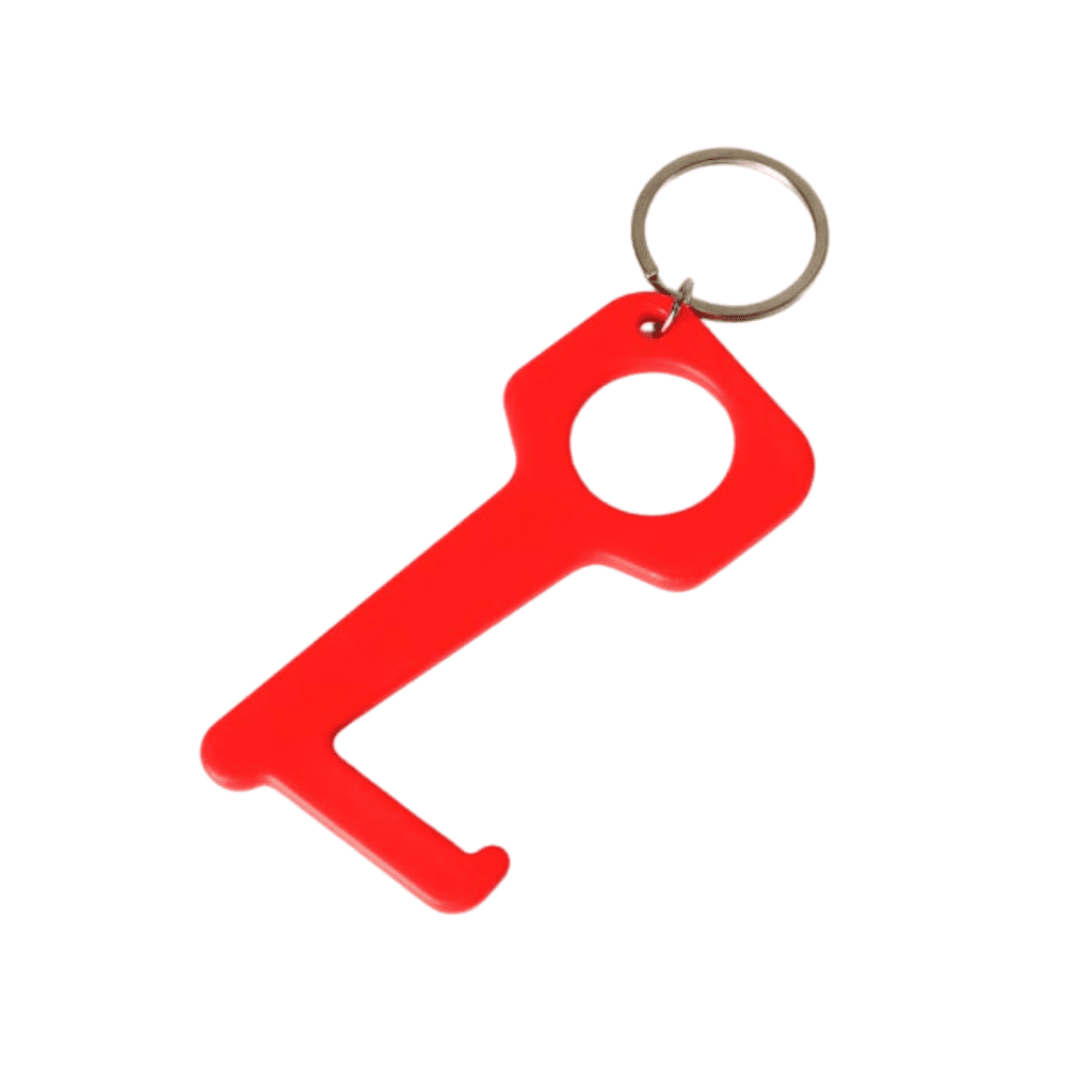 Giftology Keyring Tool - Red (Anti-Microbial)