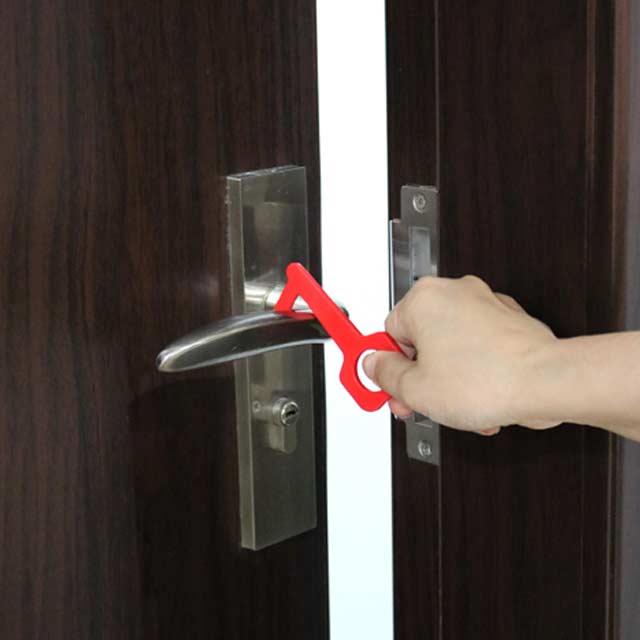 Giftology Keyring Tool - Red (Anti-Microbial)