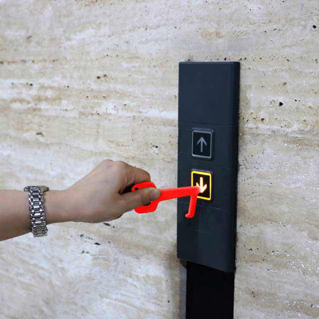 Giftology Keyring Tool - Red (Anti-Microbial)