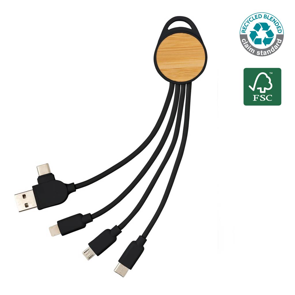 CHANGE Collection RCS Recycled 6-in-1 Multi Cable