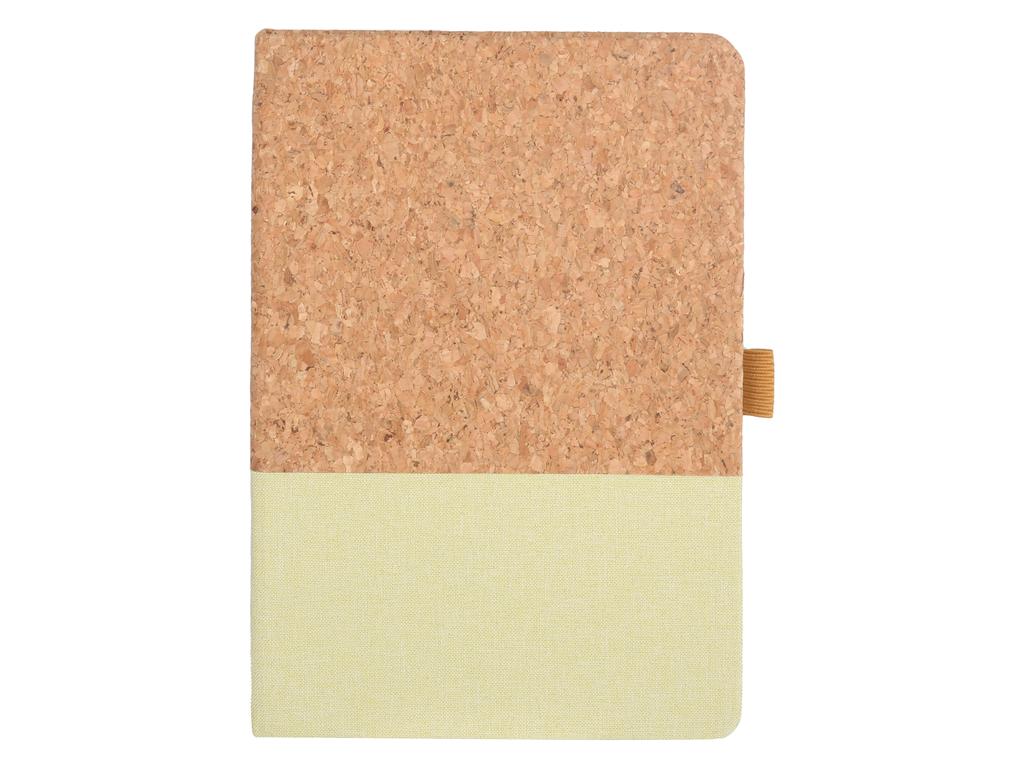 eco-neutral A5 Cork Fabric Hard Cover Notebook and Pen Set - Green
