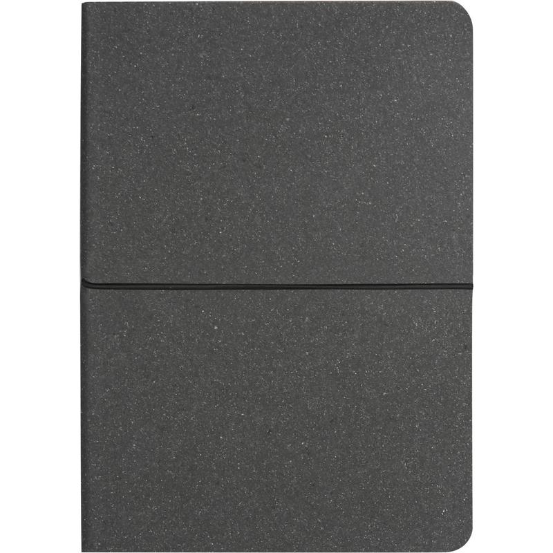 eco-neutral A5 Recycled Leather Soft Cover Notebook - Black