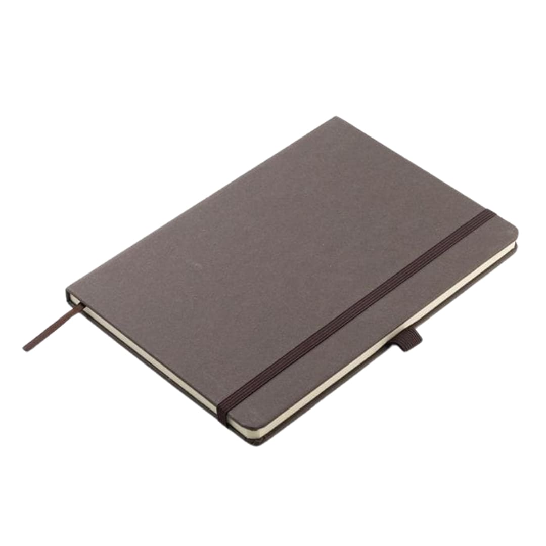 eco-neutral® A5 Hard Cover Notebook & Pen Set - Coffee Paper