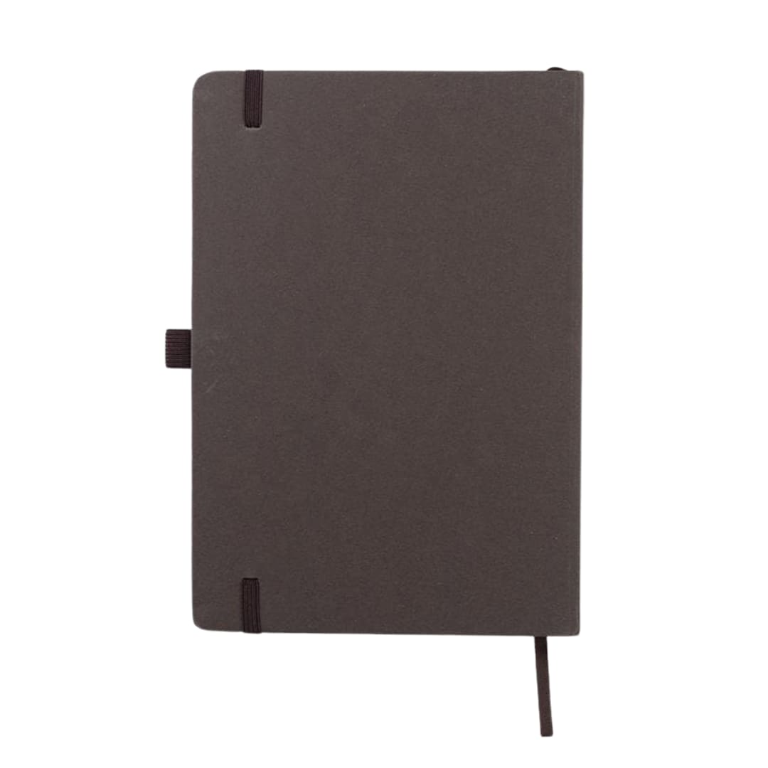 eco-neutral® A5 Hard Cover Notebook & Pen Set - Coffee Paper