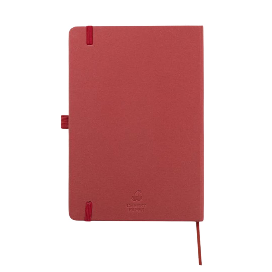 eco-neutral® A5 Hard Cover Notebook & Pen Set - Cherry Paper