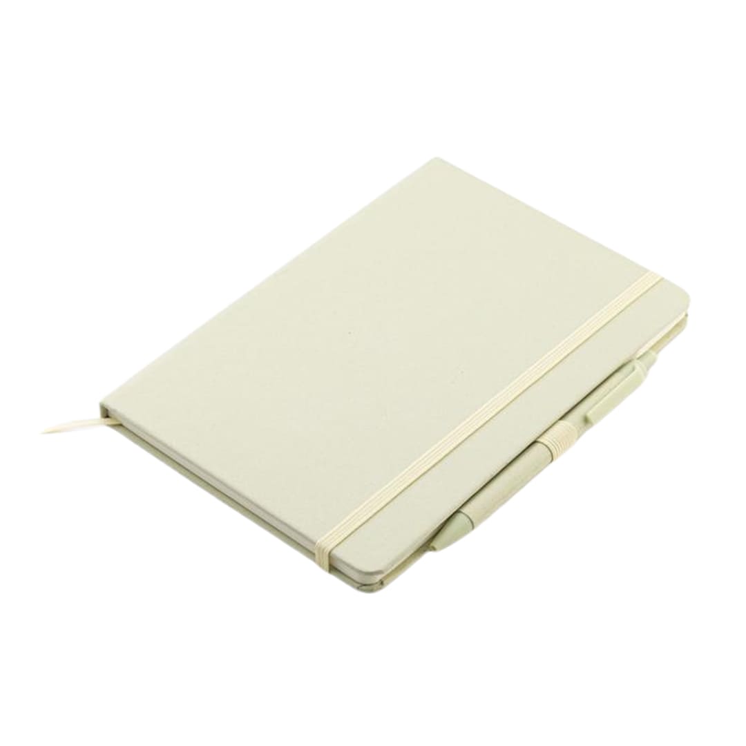 eco-neutral® A5 Hard Cover Notebook & Pen Set - Kiwi Paper