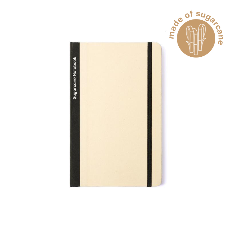 eco-neutral Sugarcane Paper A5 Notebook - Black