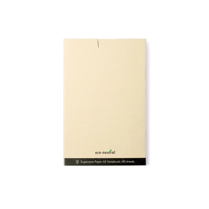 eco-neutral Sugarcane Paper A5 Notebook - Black