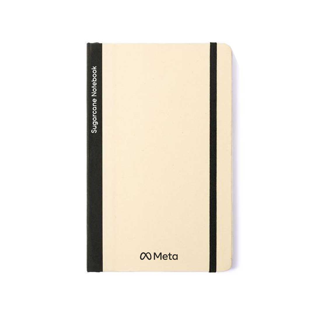 eco-neutral Sugarcane Paper A5 Notebook - Black