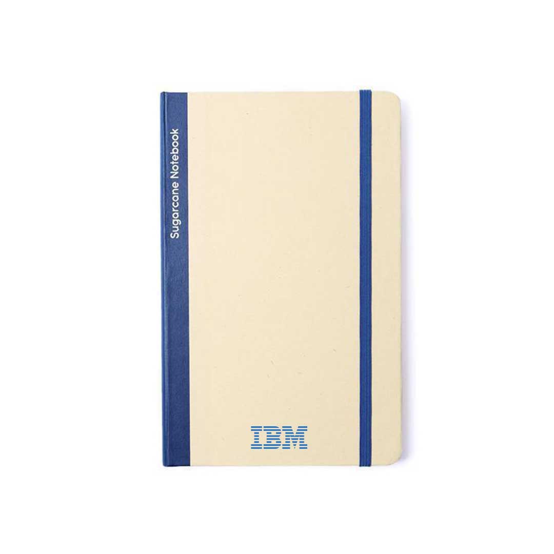eco-neutral Sugarcane Paper A5 Notebook - Navy Blue