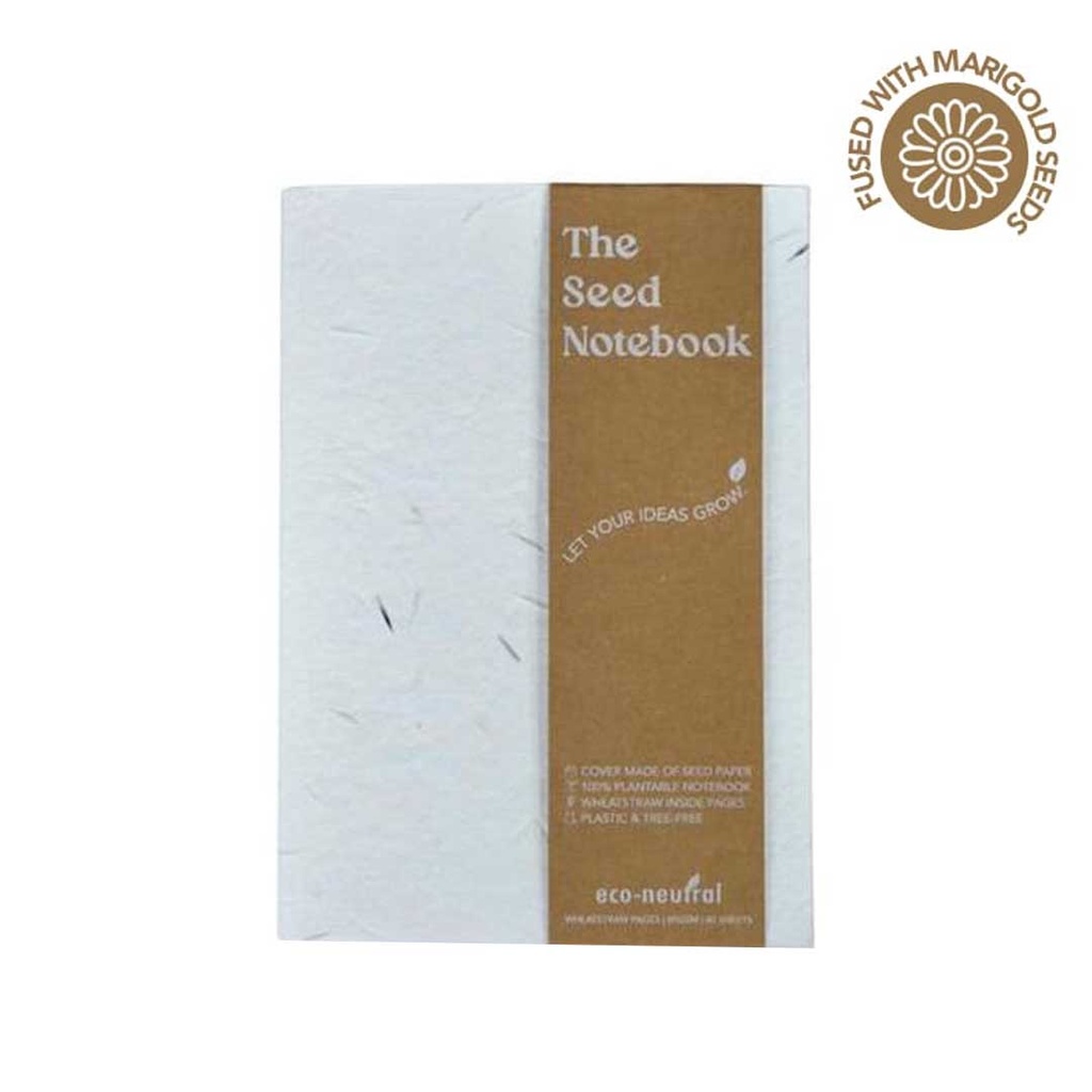 eco-neutral® A5 Hard Cover Handmade Seed Paper Notebook
