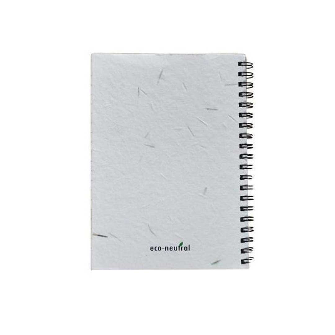 eco-neutral® B6 Soft Cover Handmade Seed Paper Spiral Notebook