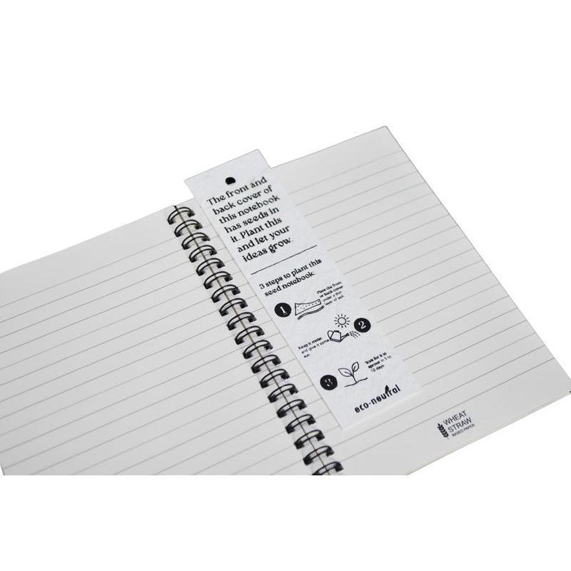 eco-neutral® B6 Soft Cover Handmade Seed Paper Spiral Notebook