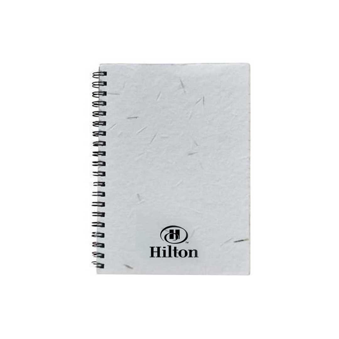 eco-neutral® B6 Soft Cover Handmade Seed Paper Spiral Notebook