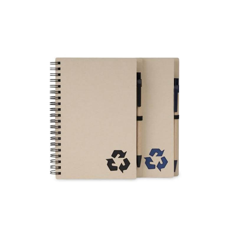 eco-neutral B6 Notepad & Pen Set with Sticky Note - Black