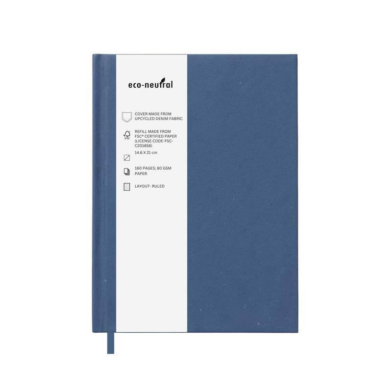 eco-neutral Denim Paper Cover A5 Notebook