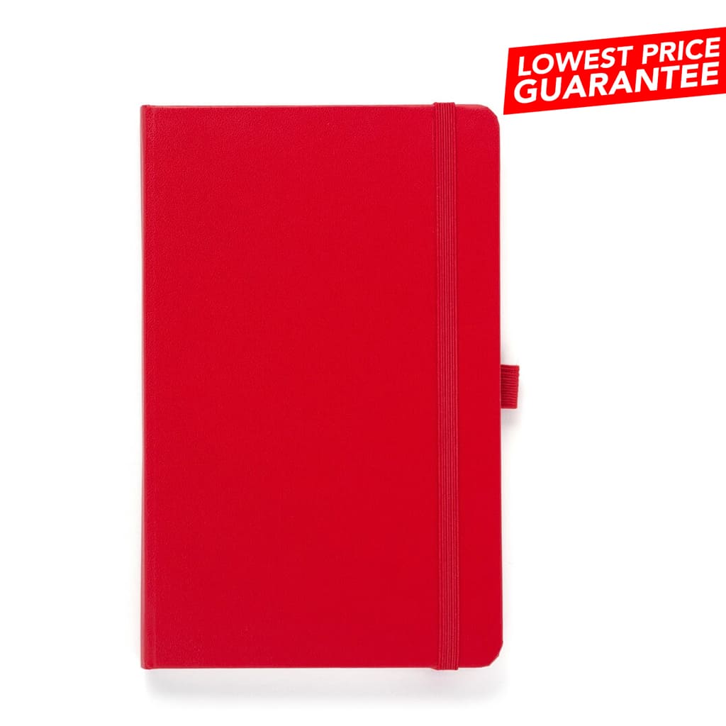 Giftology A5 Hard Cover Ruled Notebook - Red
