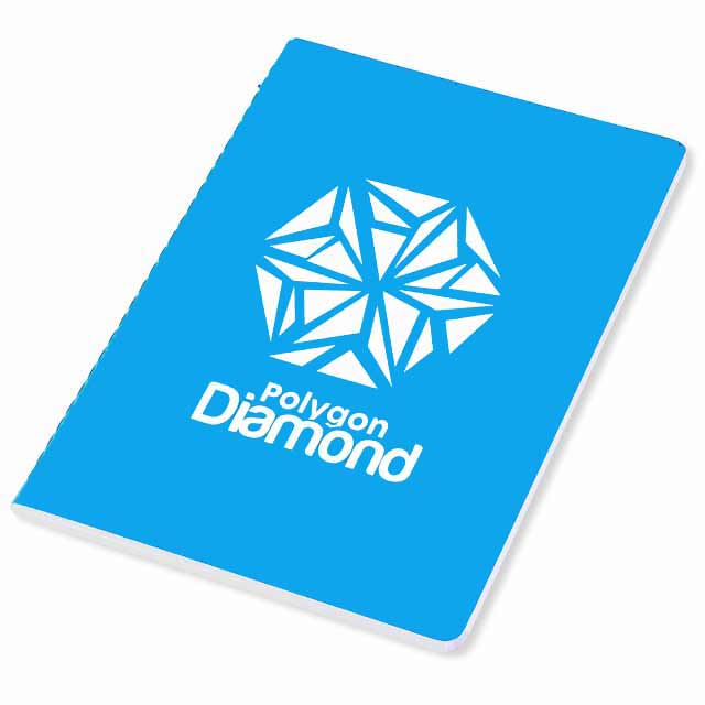 eco-neutral A5 Notebook - Aqua Blue