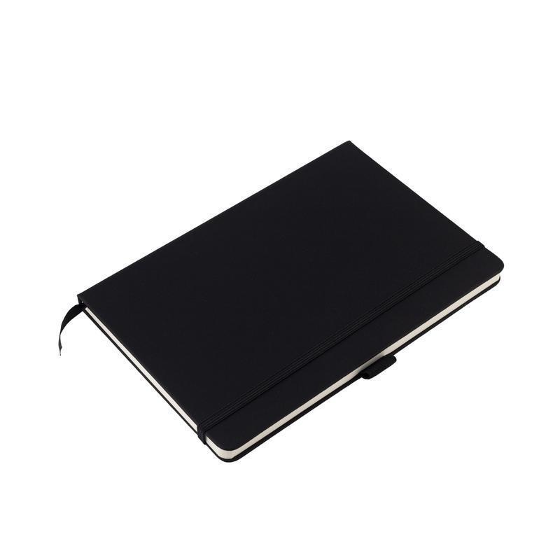 Giftology A5 PU Notebook with Pen Loop - Black