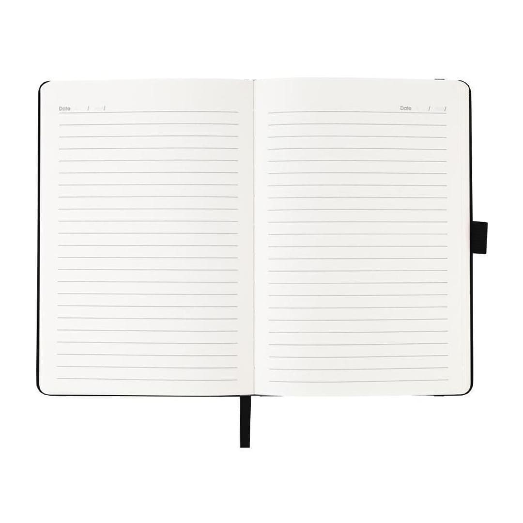 Giftology A5 PU Notebook with Pen Loop - Black