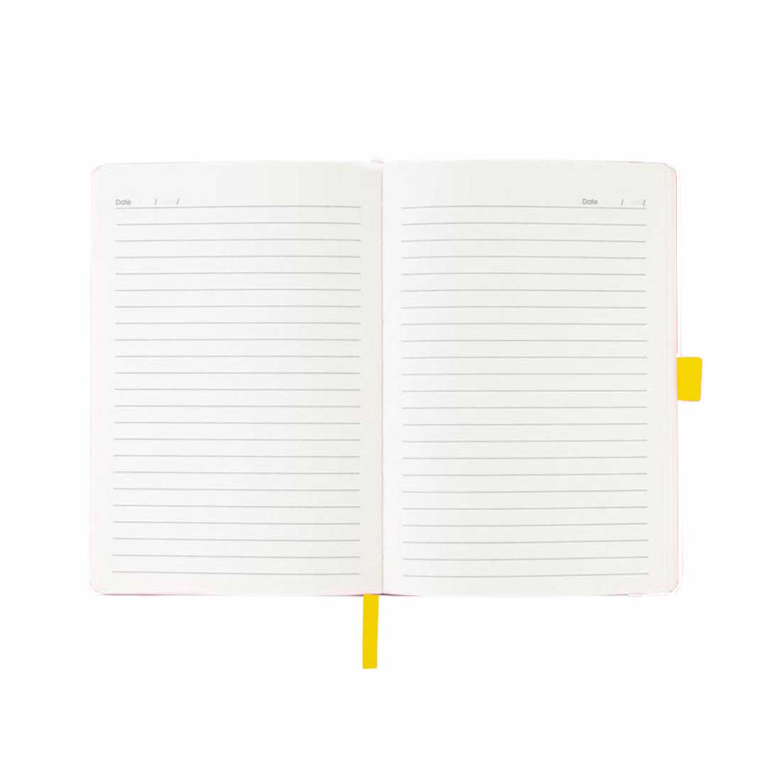 Giftology A5 PU Notebook with Pen Loop - Yellow