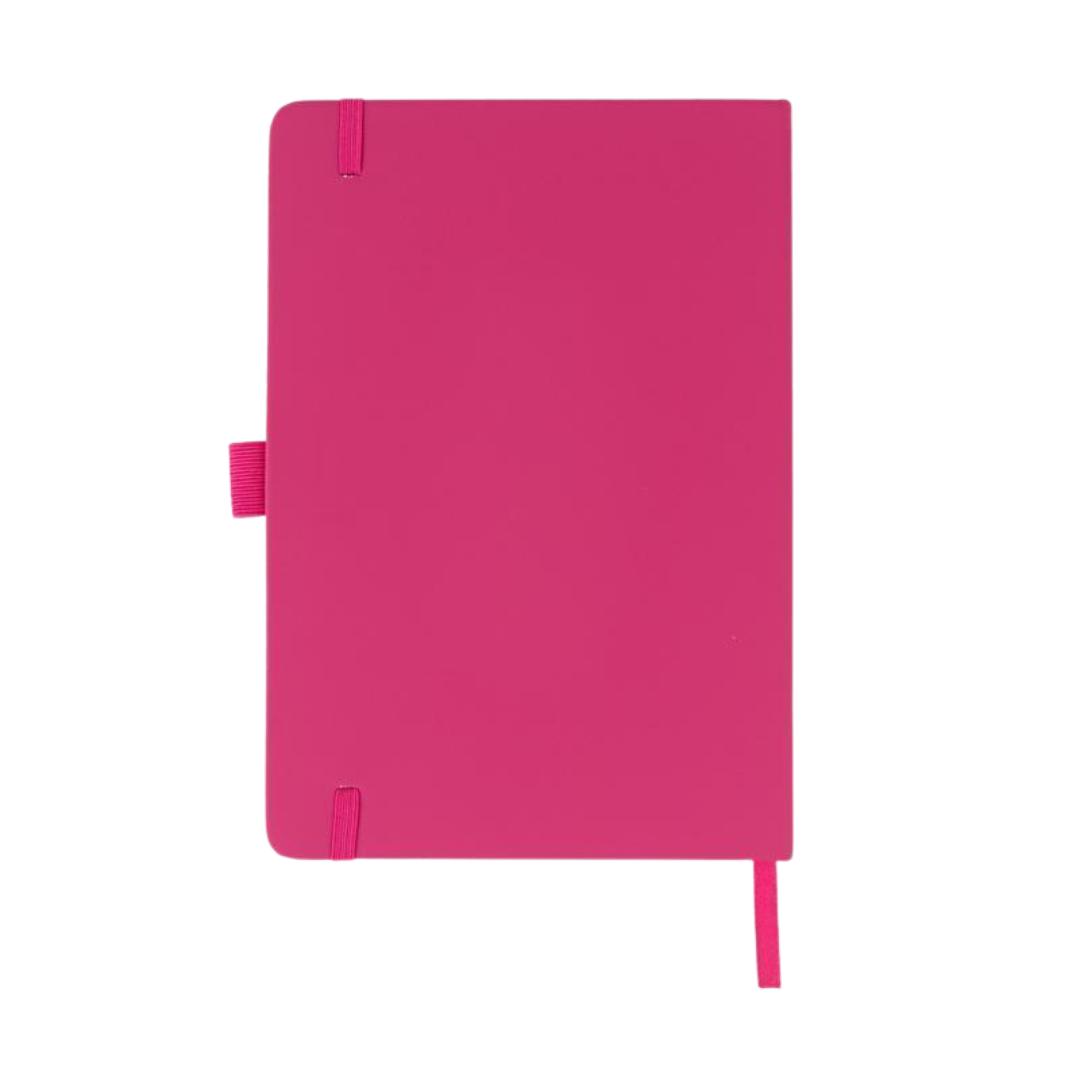Giftology A5 PU Notebook with Pen Loop - Pink