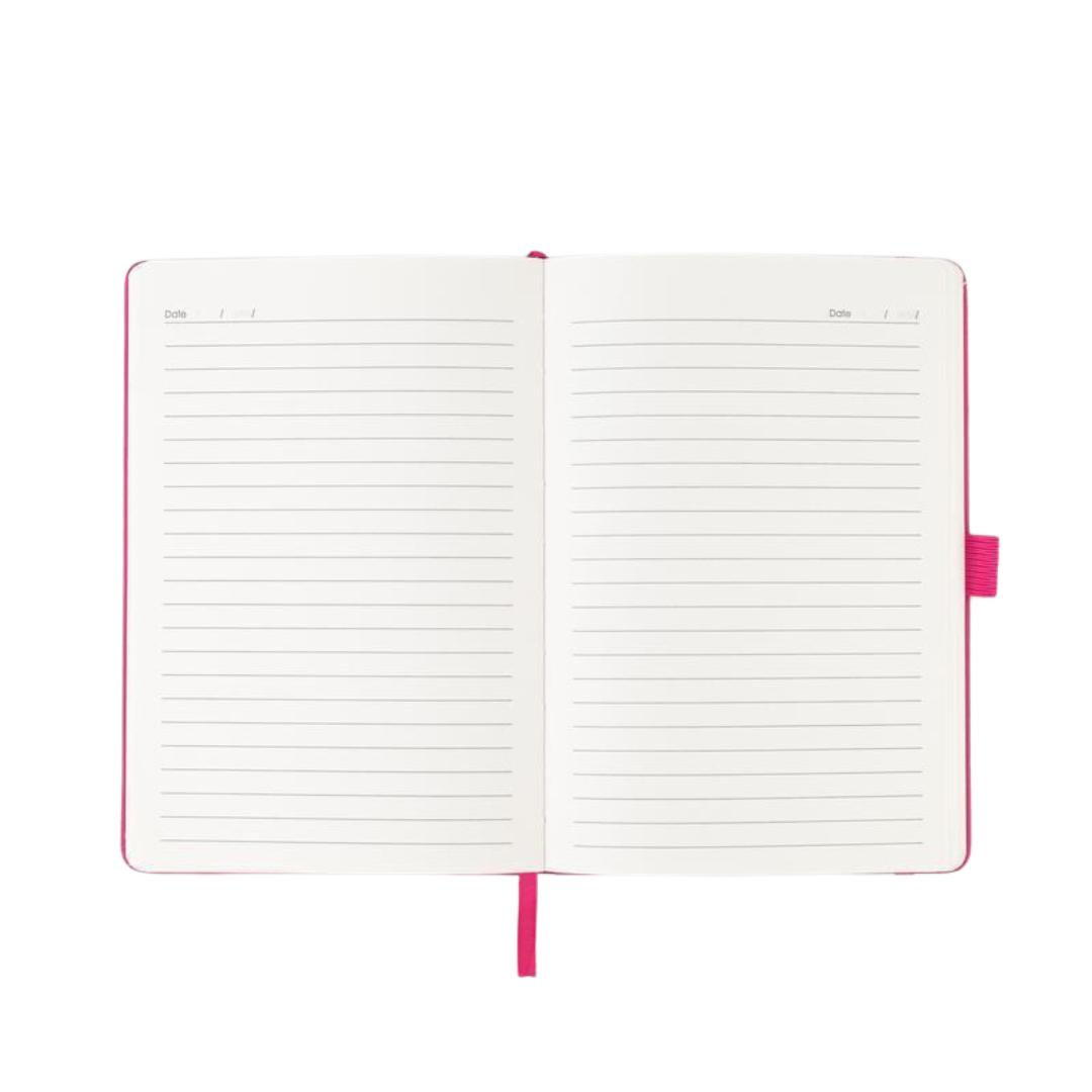 Giftology A5 PU Notebook with Pen Loop - Pink