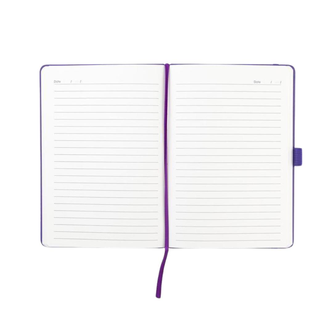 Giftology A5 PU Notebook with Pen Loop - Violet