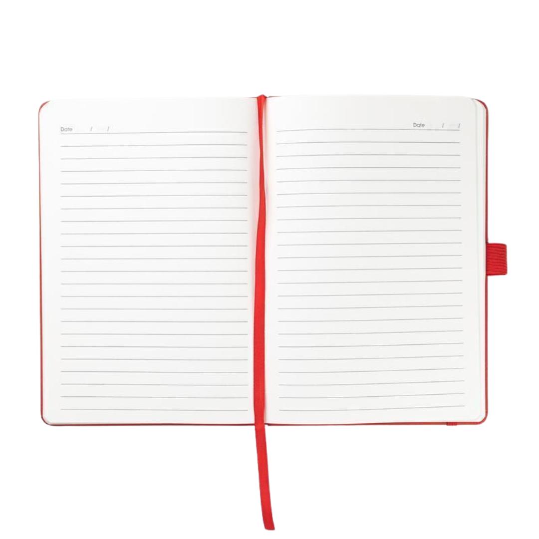 Giftology A5 PU Notebook with Pen Loop - Red