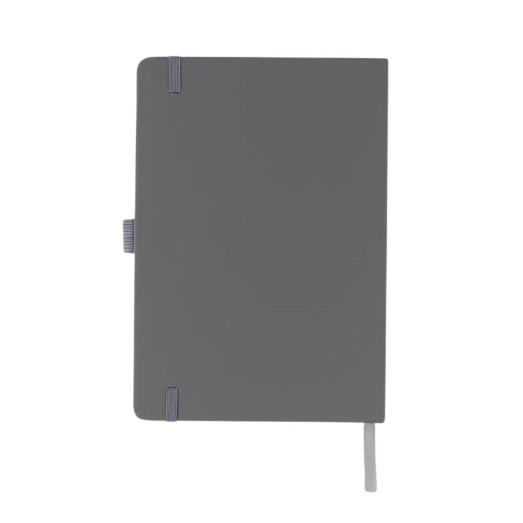 Giftology A5 PU Notebook with Pen Loop - Grey