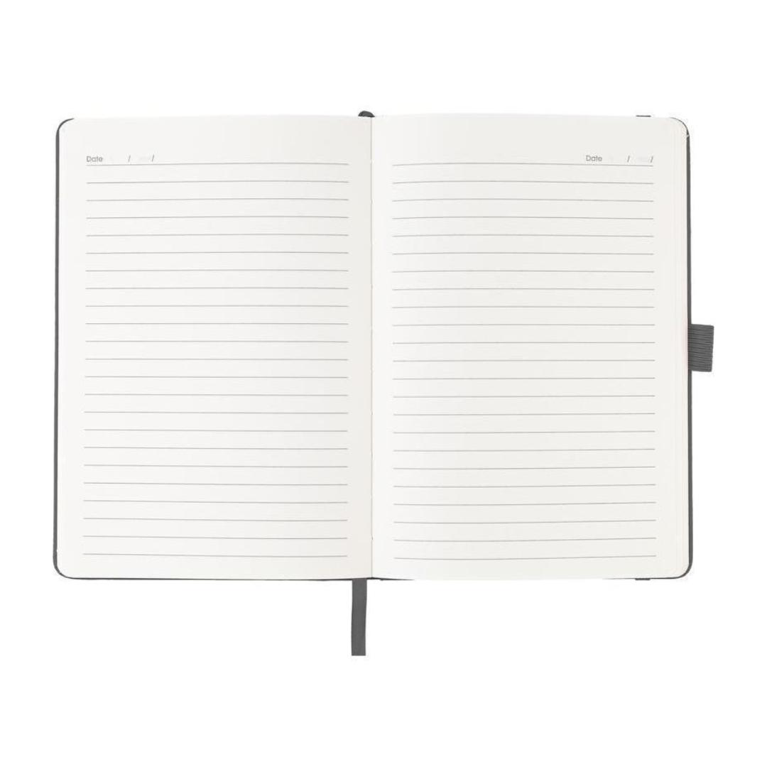 Giftology A5 PU Notebook with Pen Loop - Grey