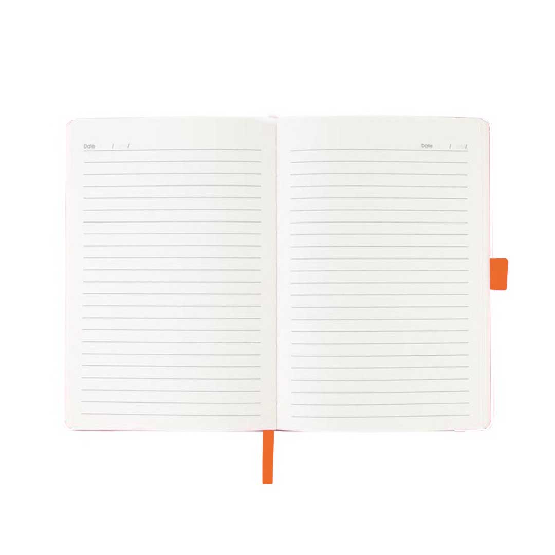 Giftology A5 PU Notebook with Pen Loop - Orange