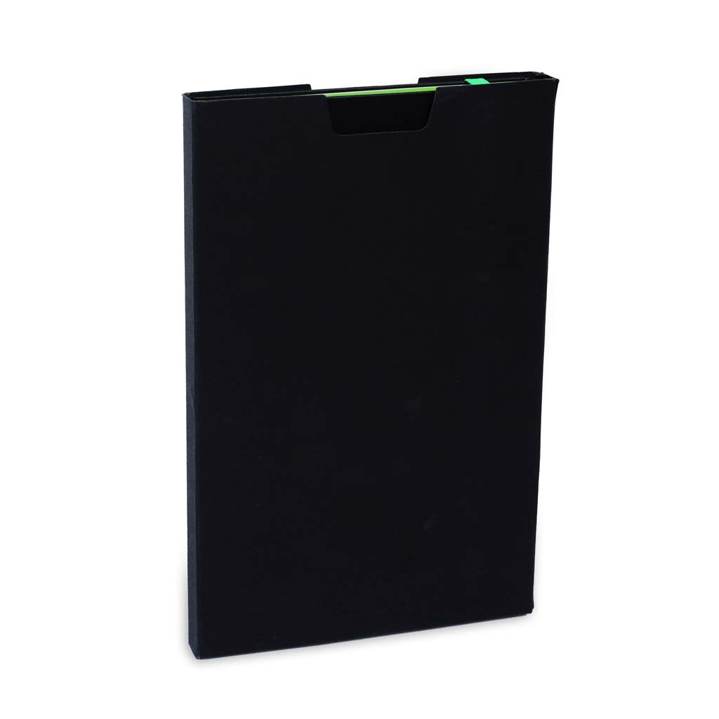 SANTHOME A5 Hardcover Ruled Notebook Black-Green