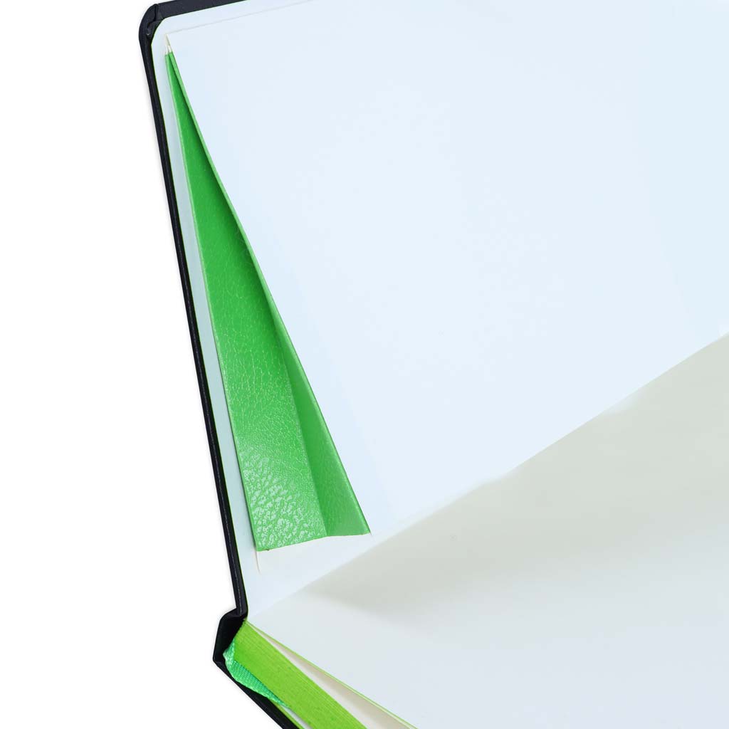SANTHOME A5 Hardcover Ruled Notebook Black-Green