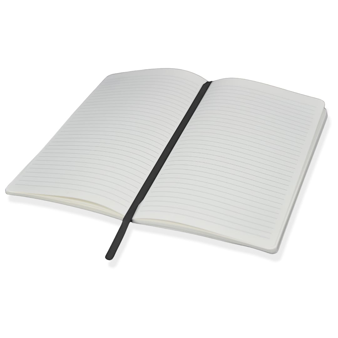 SANTHOME Softcover Ruled A5 Notebook Black