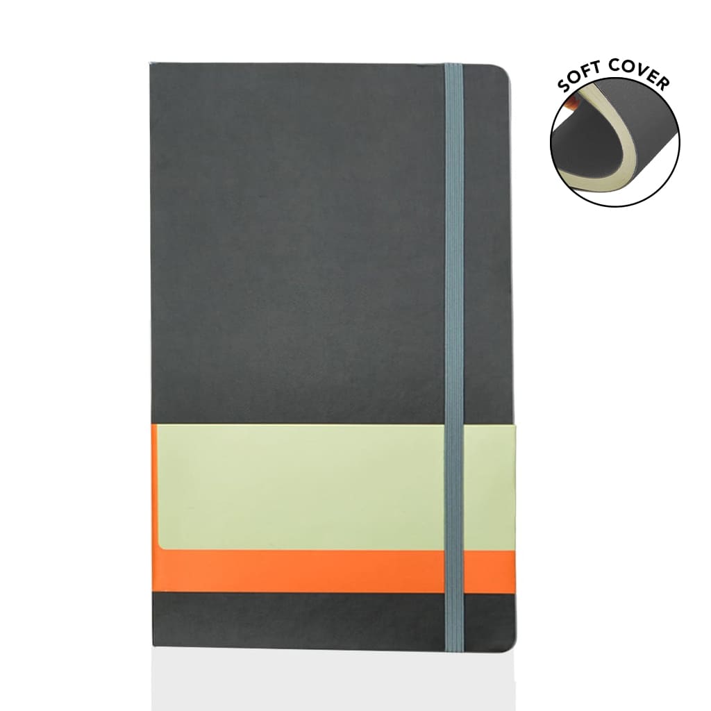 SANTHOME Softcover Ruled A5 Notebook Grey