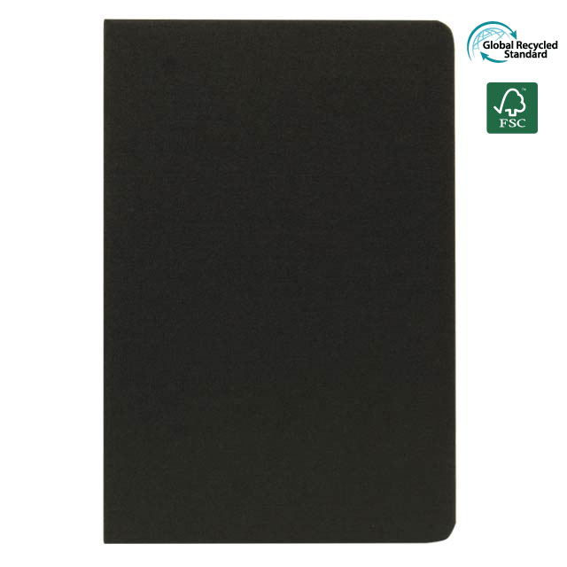 SANTHOME A5 rPET & FSC Certified Notebook - Black (Anti-Microbial)