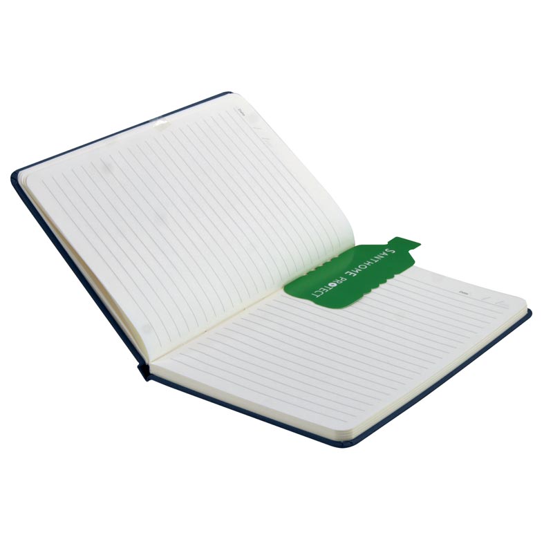 SANTHOME A5 rPET & FSC Certified Notebook - Navy Blue (Anti-Microbial)