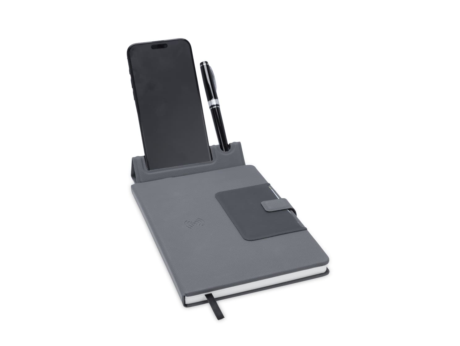 Santhome 15W Wireless Deluxe Notebook with Phone Stand